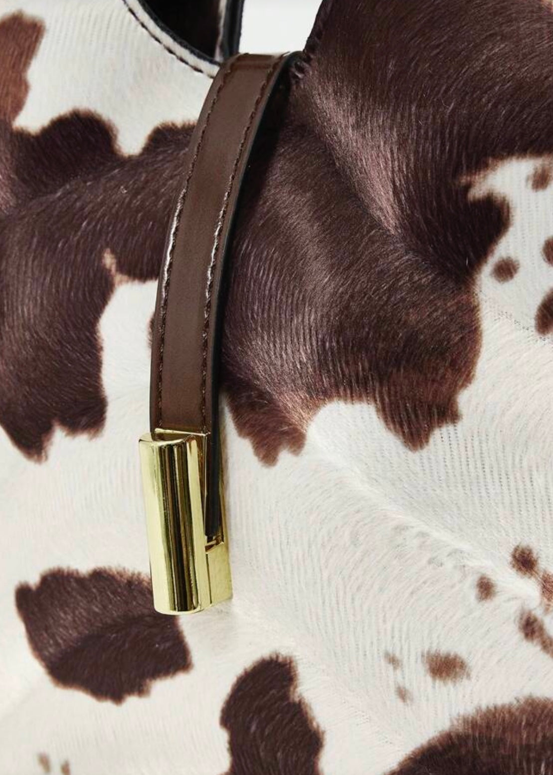 Mila Cocoa Animal Print Bag