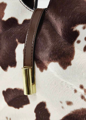 Mila Cocoa Animal Print Bag