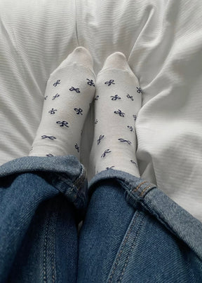 Lillie Bow Shorty Socks