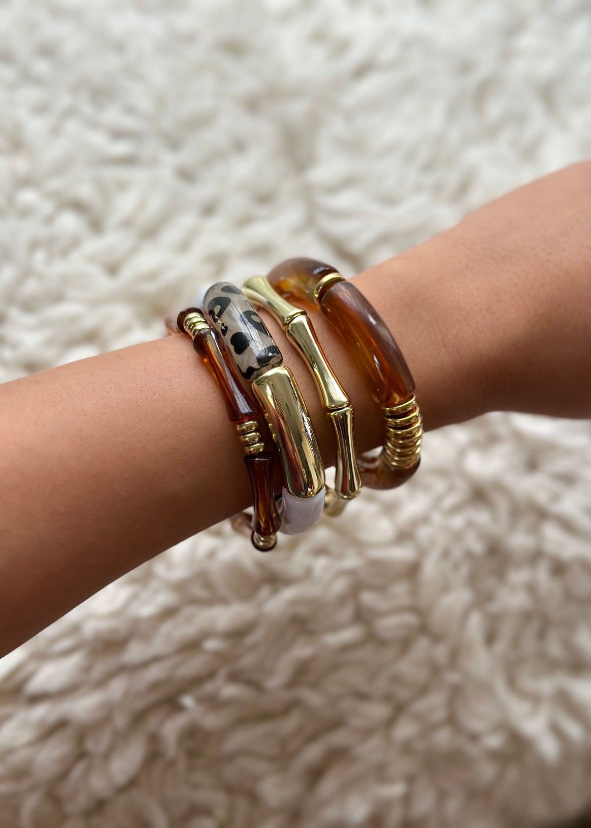Mel Leopard Bangles