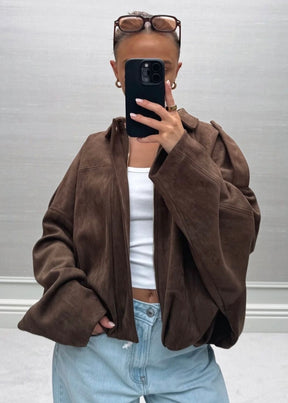 Suede Muse Bomber
