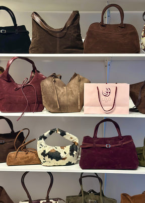 Sienna Truffle Suede Bag