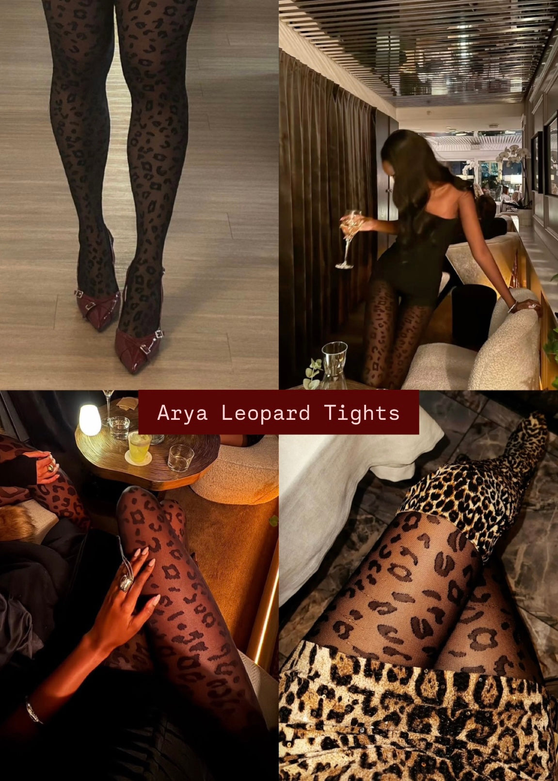 Arya Leopard Tights