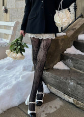 Lary Lace Black Tights