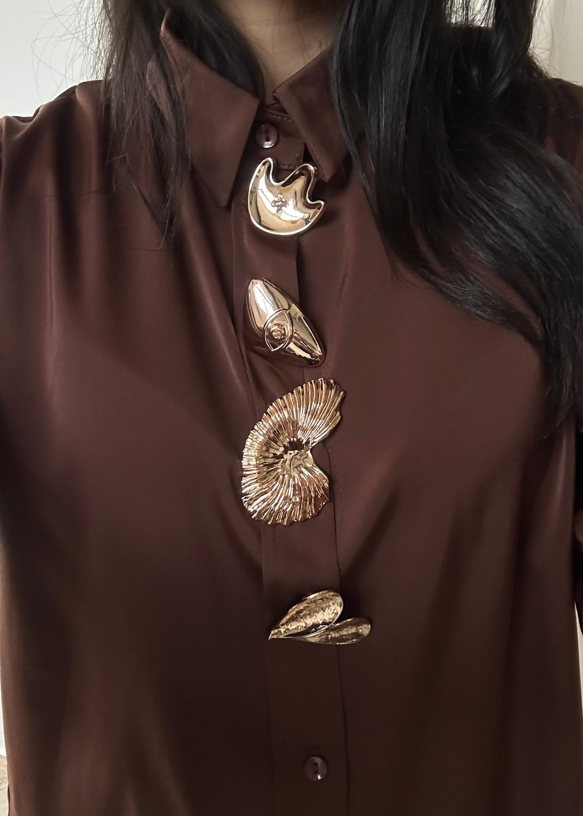Camille Brooch Shirt