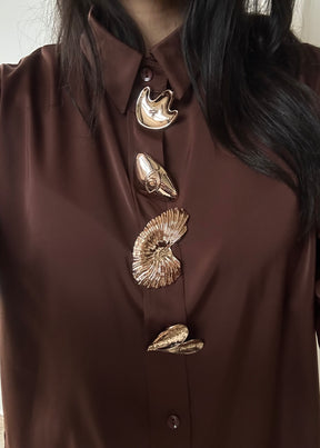 Camille Brooch Shirt