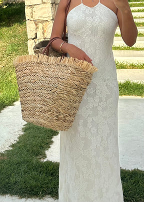 Caroline Straw Basket Bag