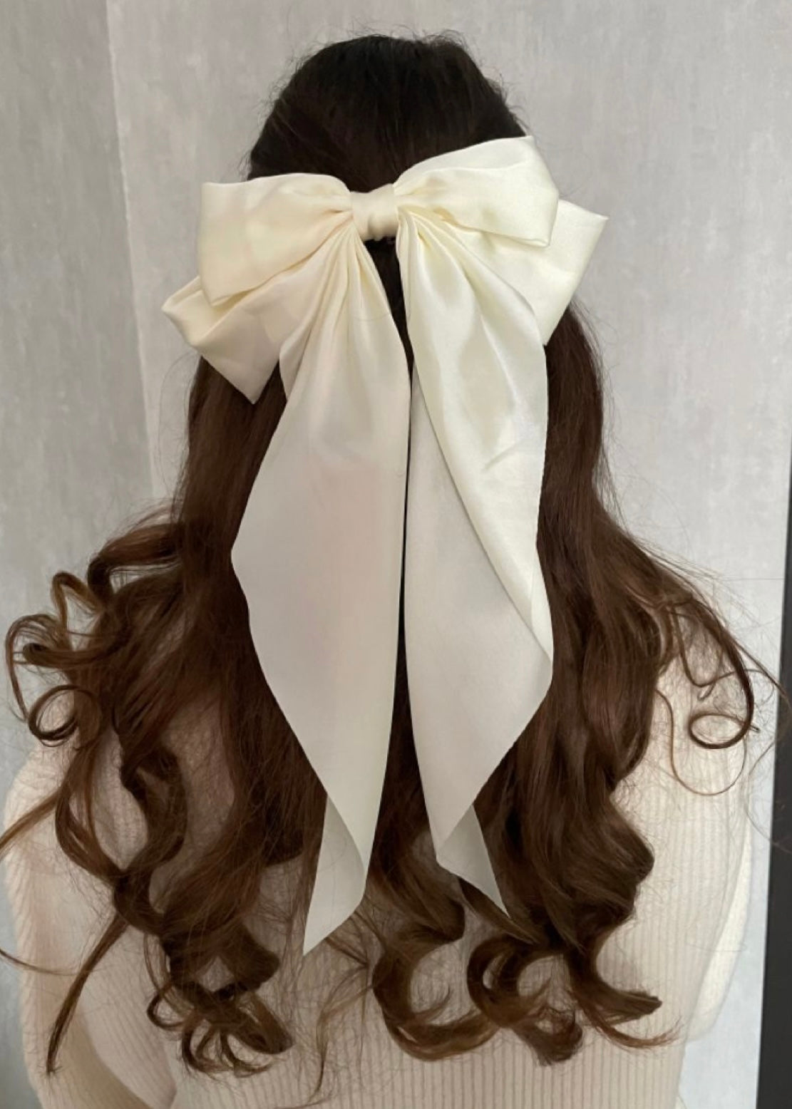 Luciana Silk Bow Hair Clip