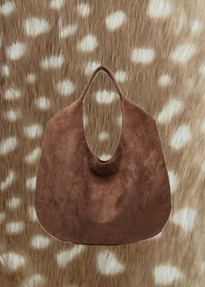 Carmella Mocha Suede Bag