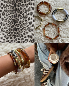 Mel Leopard Bangles
