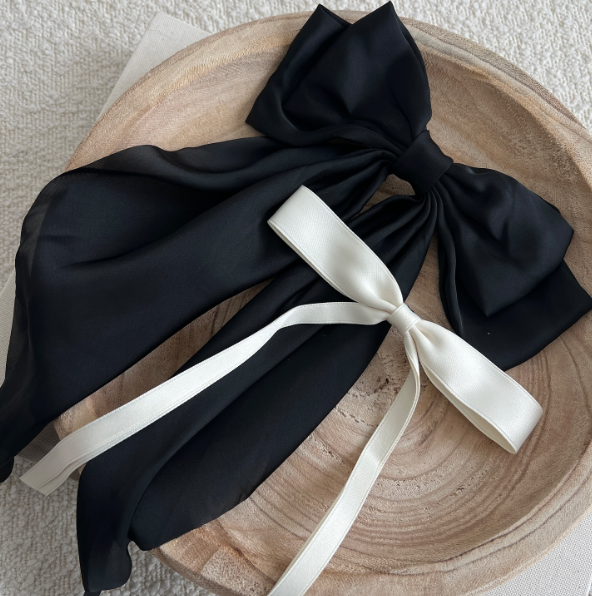 Stacy Silk Bow Hair Clip