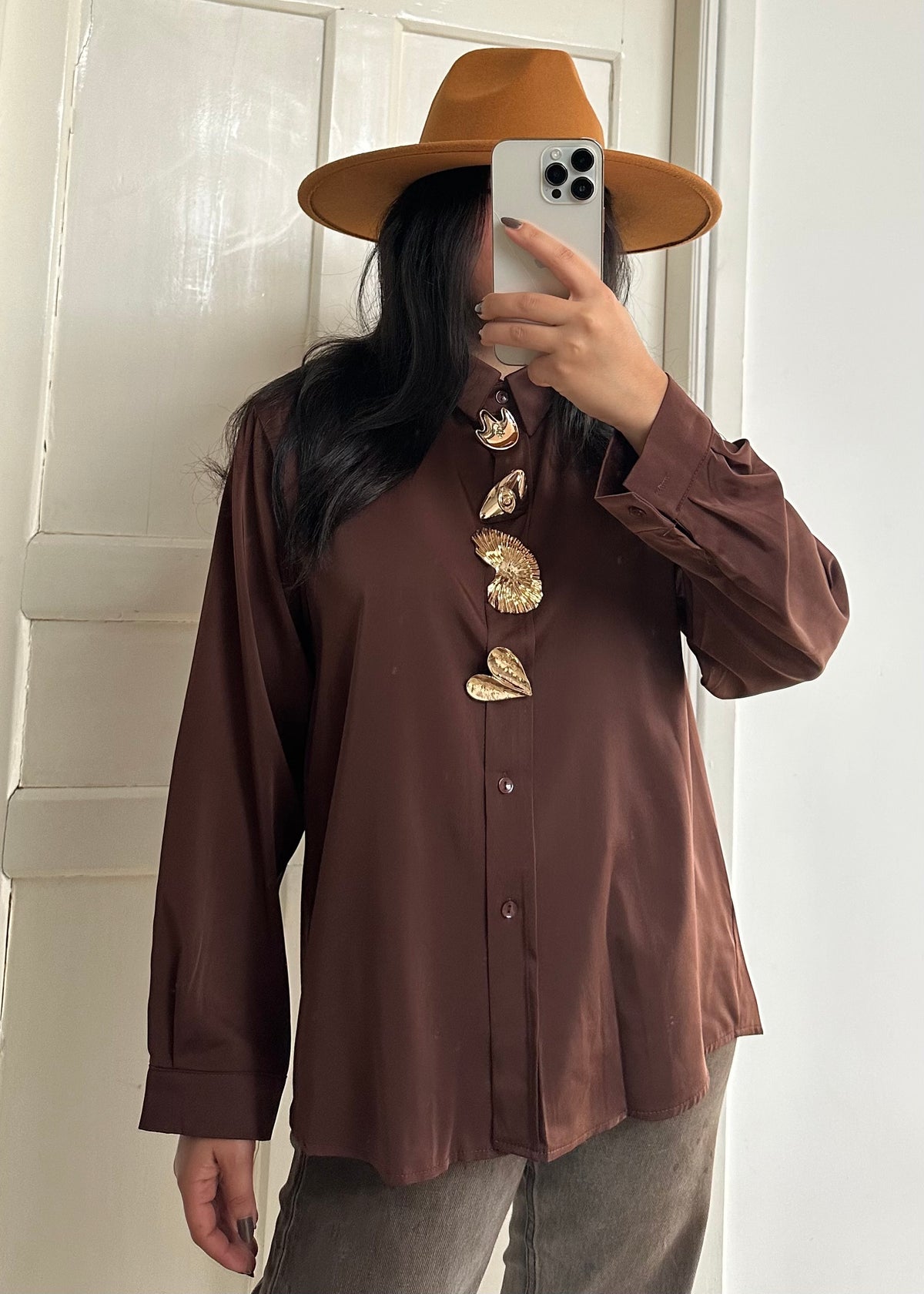 Camille Brooch Shirt