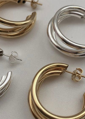 Nina Triple Hoops