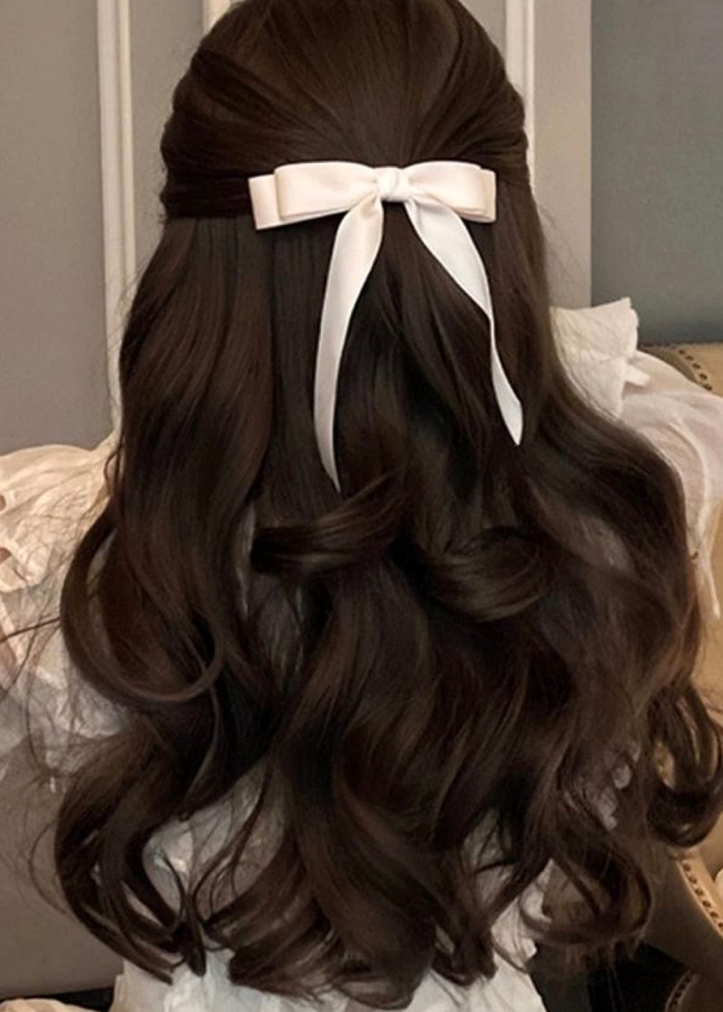 Stacy Silk Bow Hair Clip