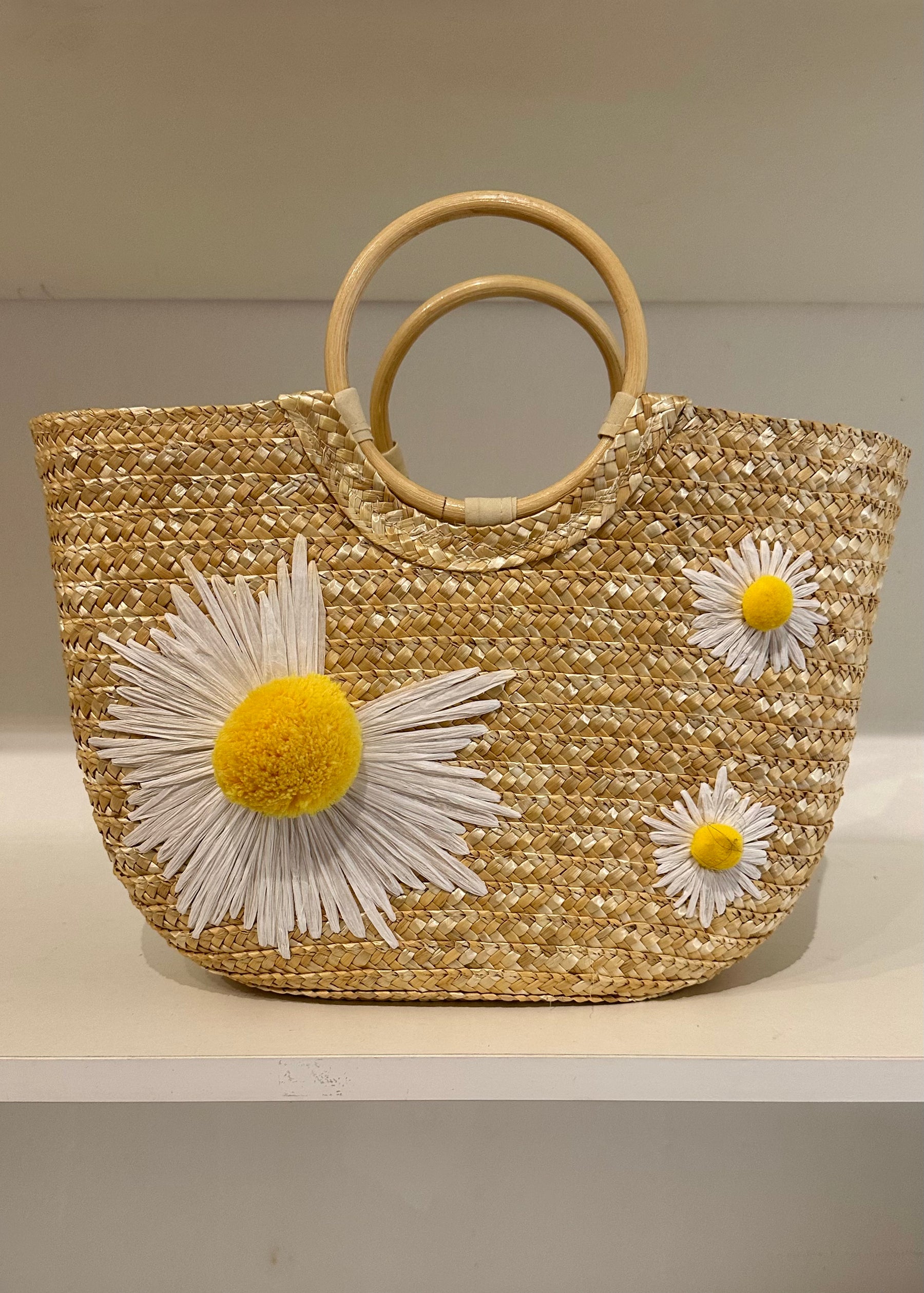 Daisy Straw Bag