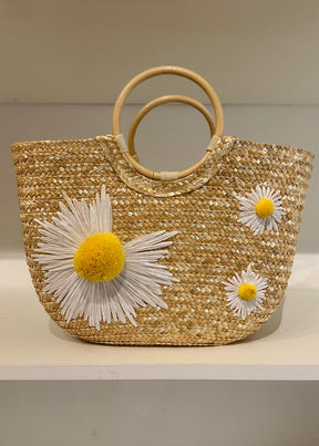 Daisy Straw Bag