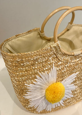 Daisy Straw Bag