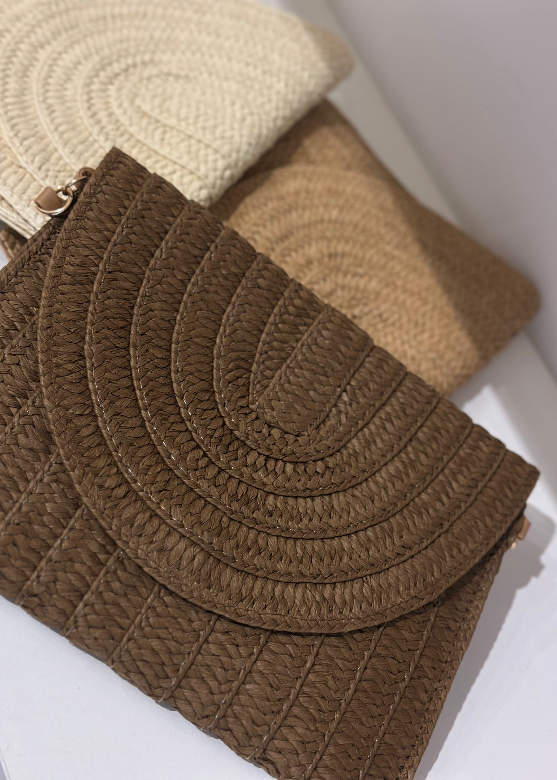 Jane Straw Clutch