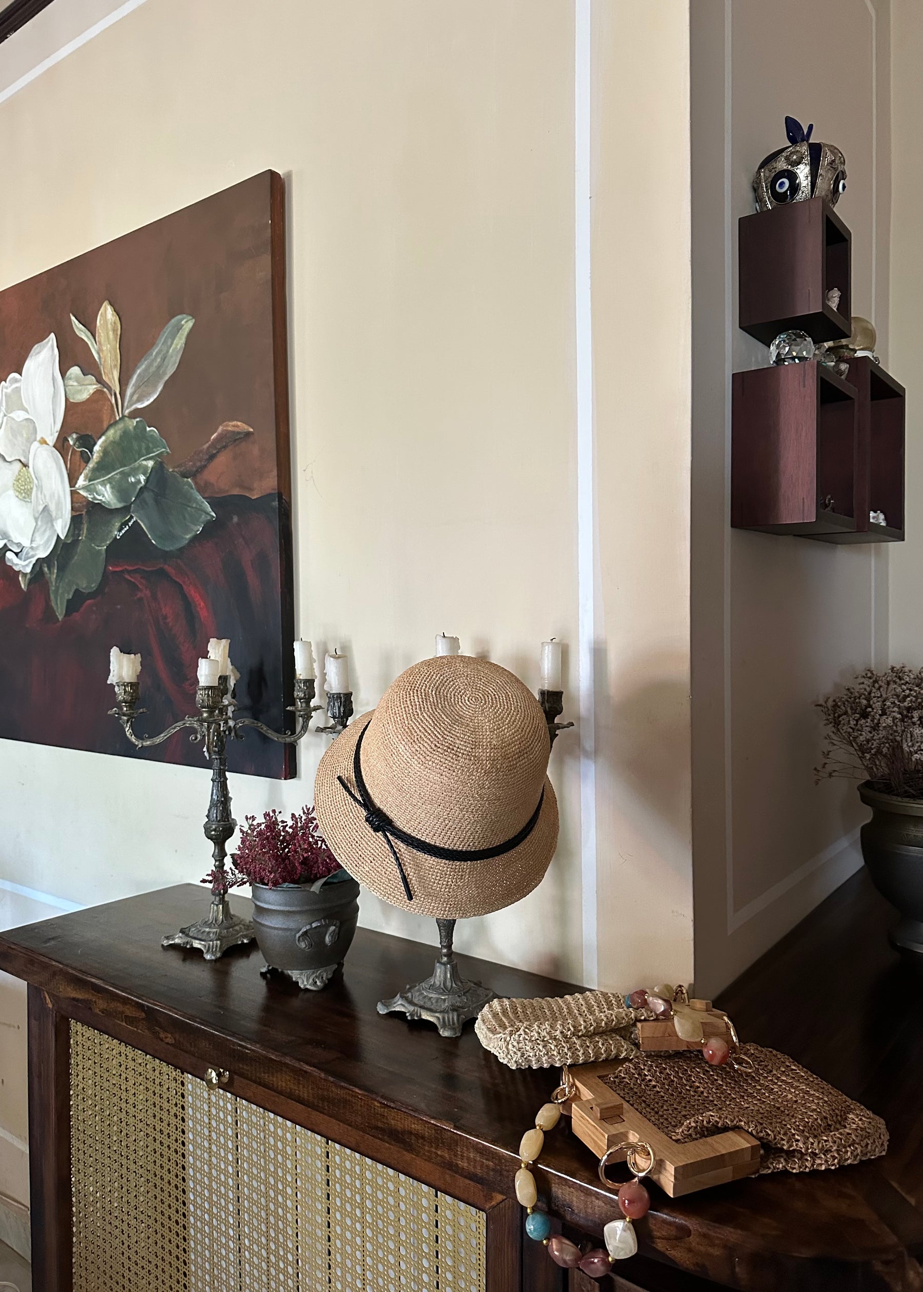 Sasha Straw Bucket Hat