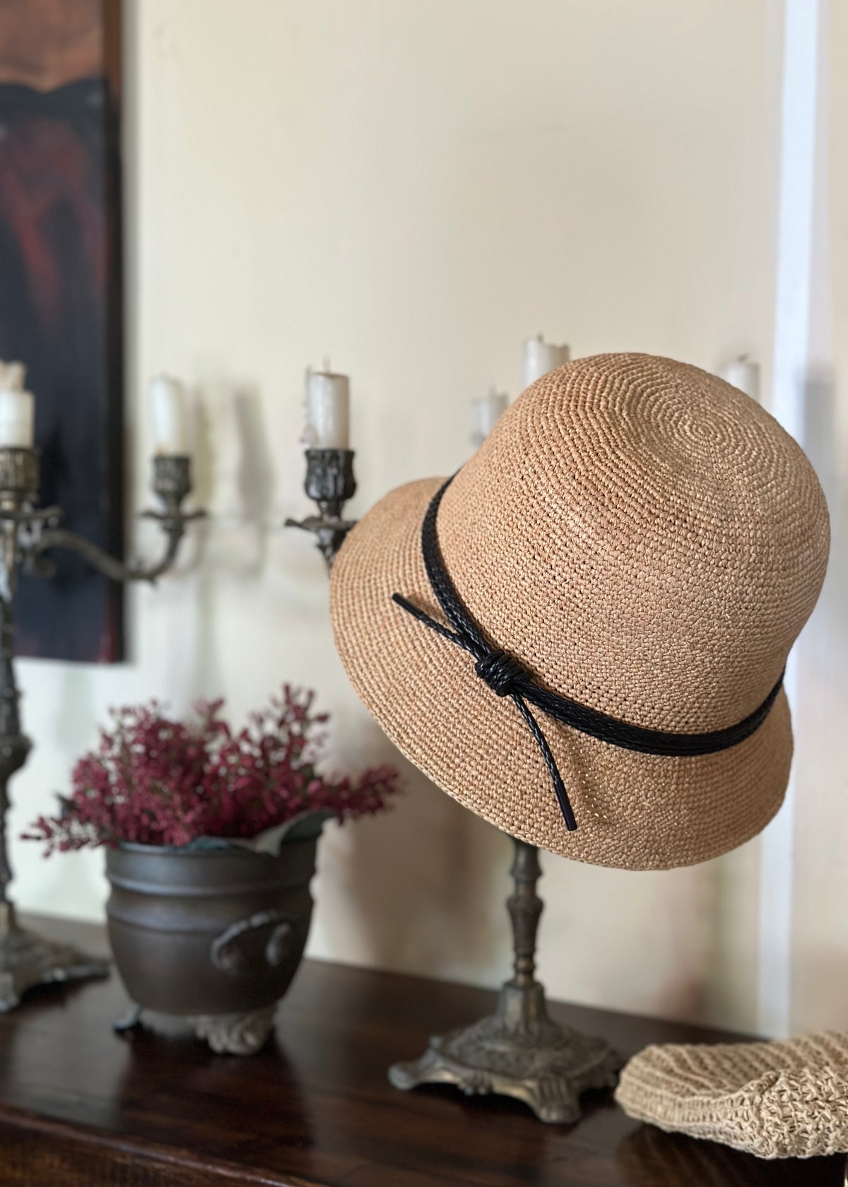 Sasha Straw Bucket Hat