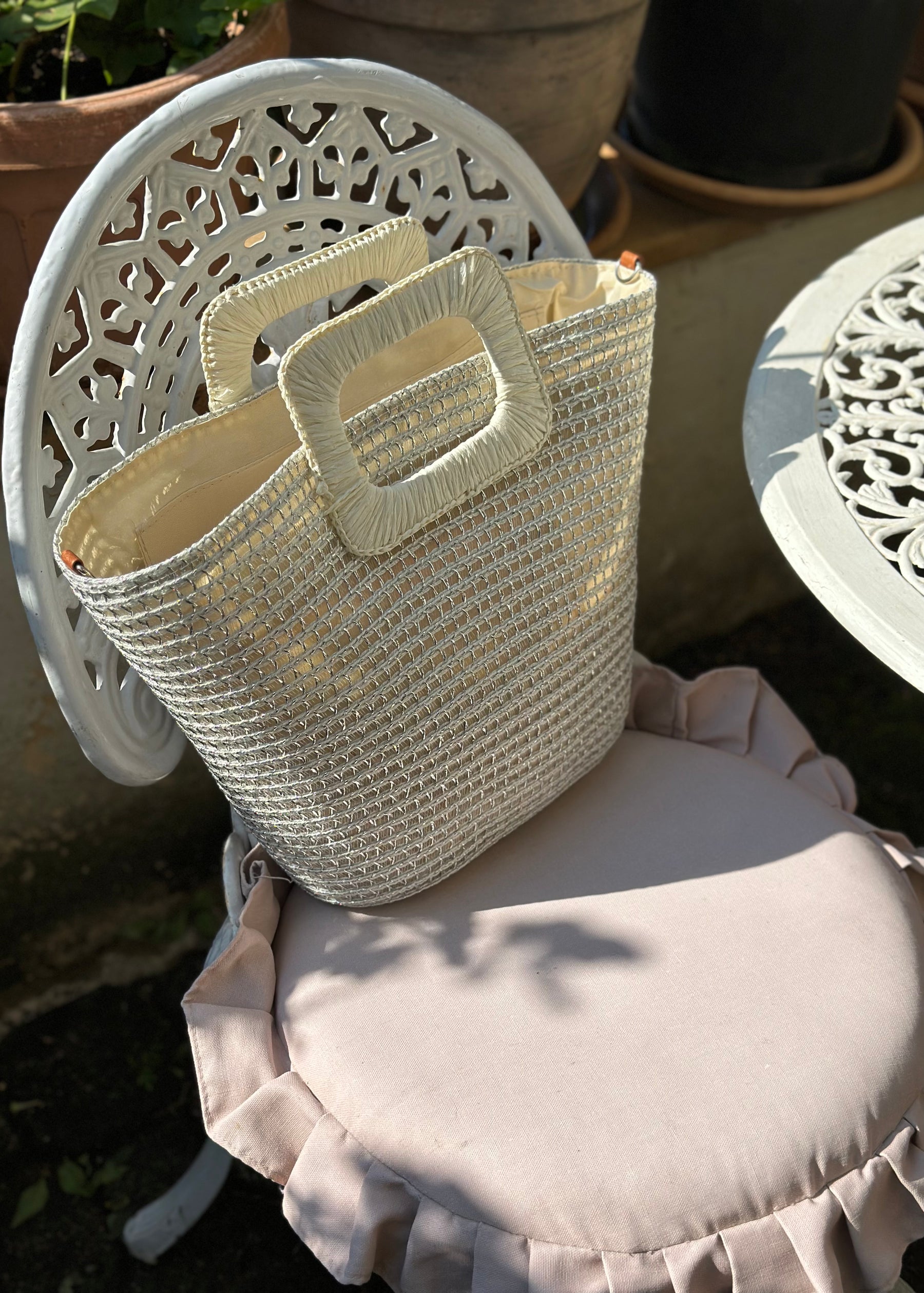 Pochette en paille Jane