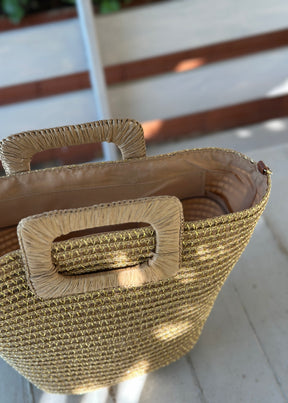 Pochette en paille Jane