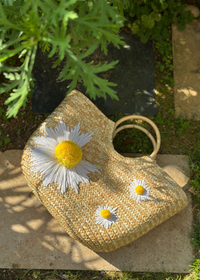 Daisy Straw Bag