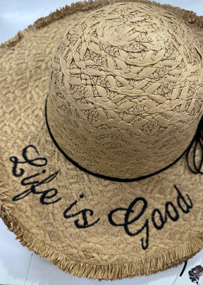 Life is Good Straw Hat