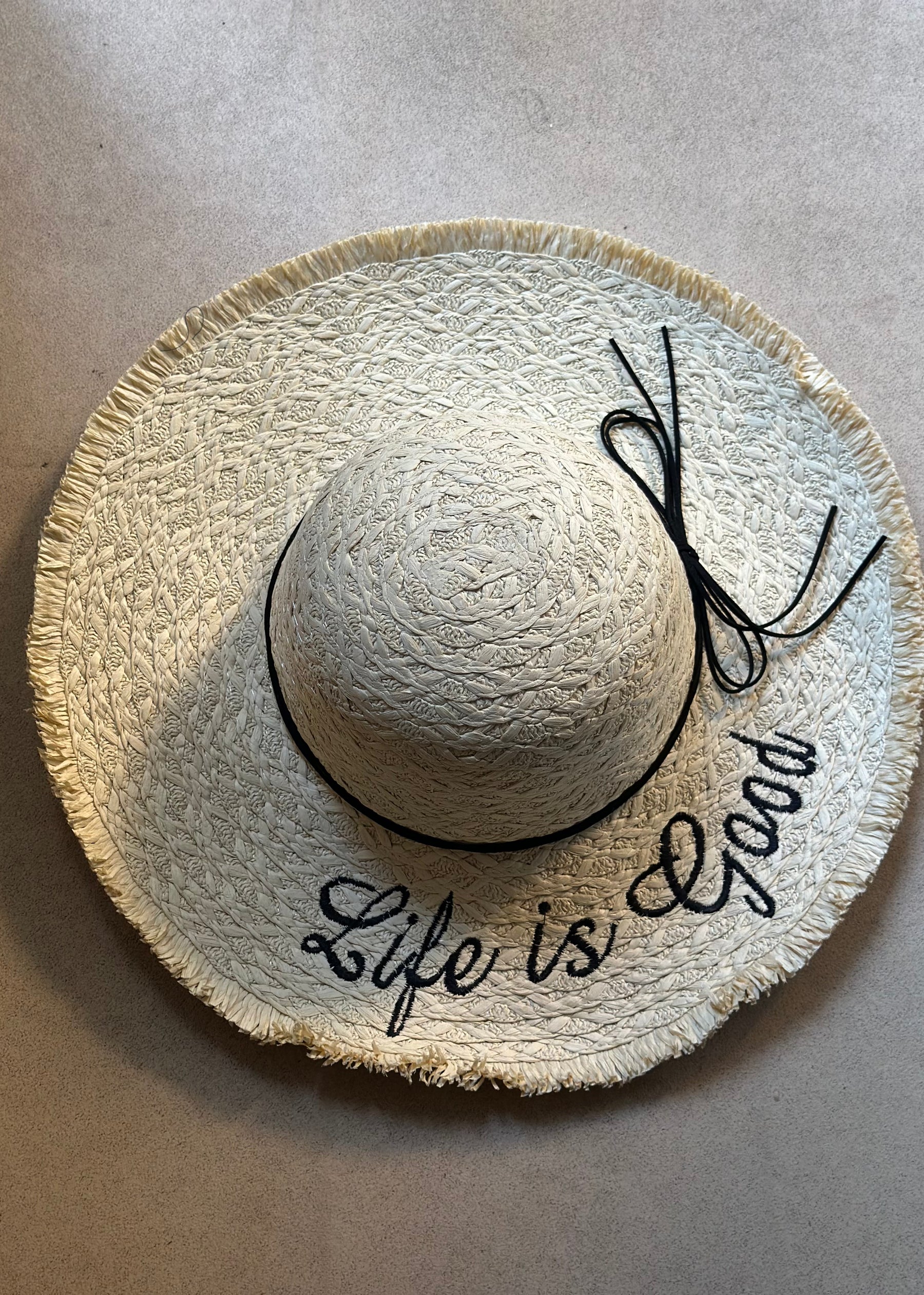 Life is Good Straw Hat