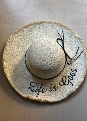 Life is Good Straw Hat