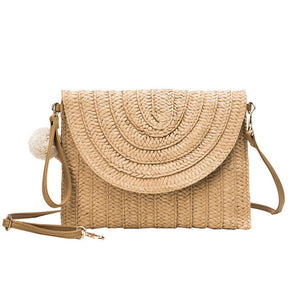 Jane Straw Clutch