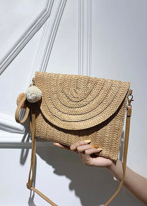 Jane Straw Clutch