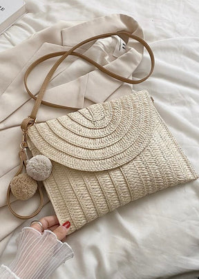 Jane Straw Clutch