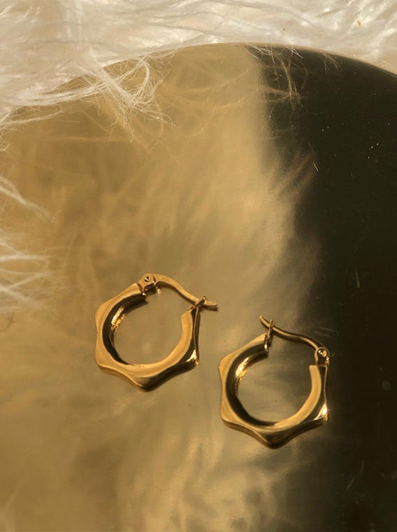 Gold Plated Hoops