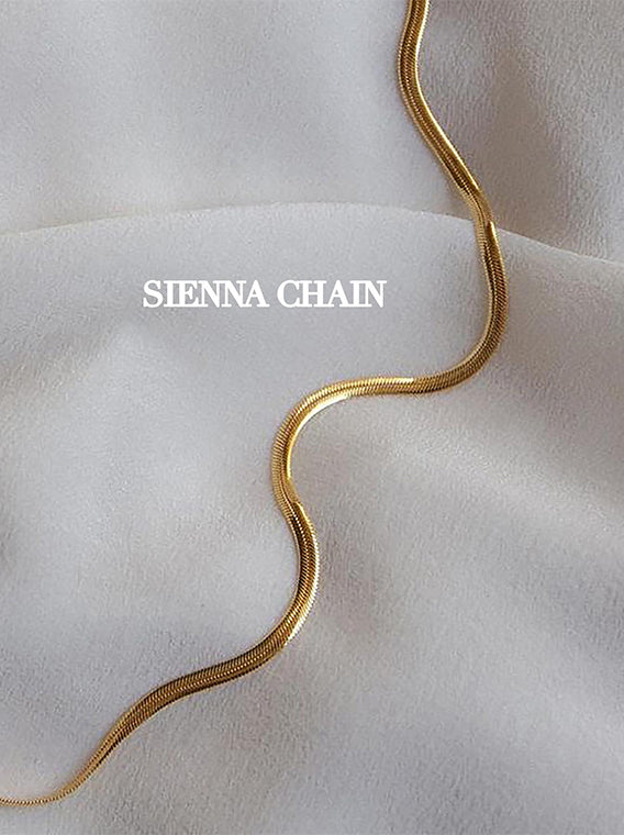 Sienna 3 Layered Snake Necklace