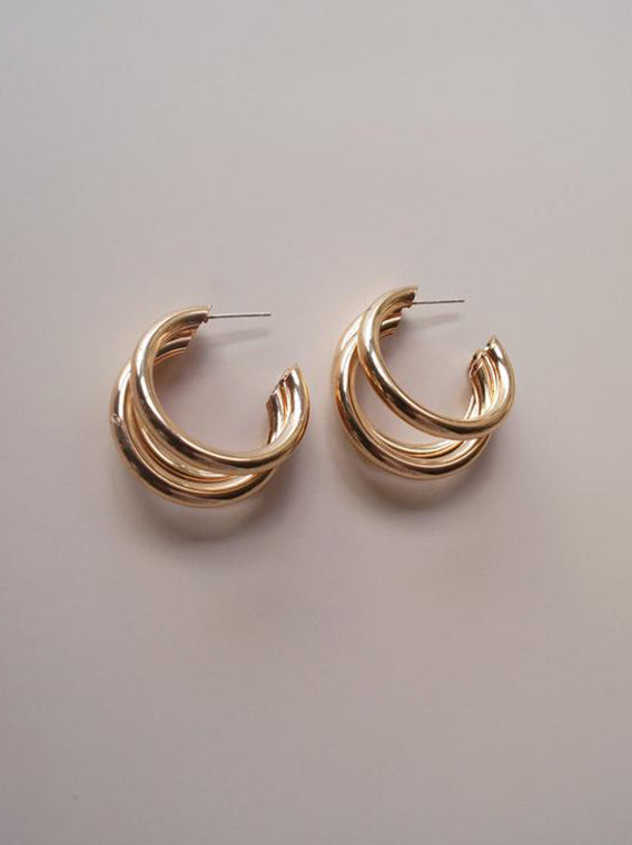 Nina Triple Hoops