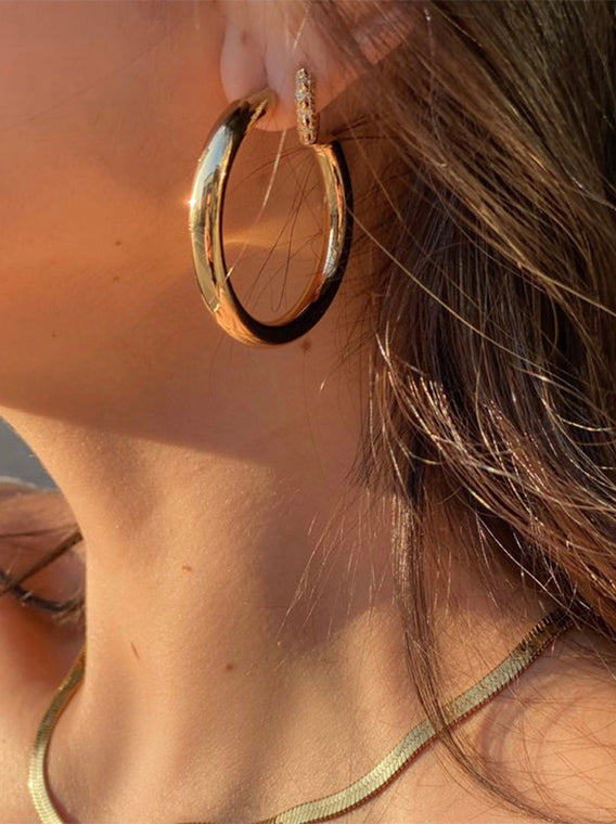 Monica Thick Hoops