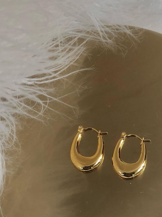 Gold Plated Hoops