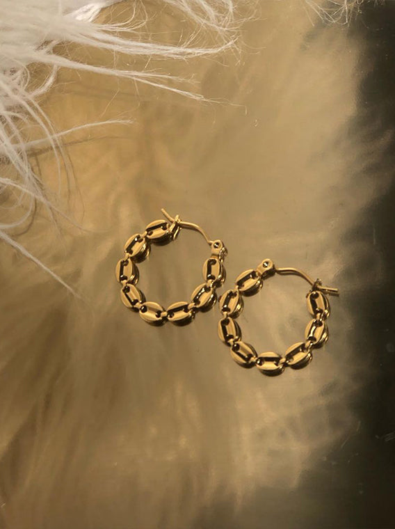 Gold Plated Hoops