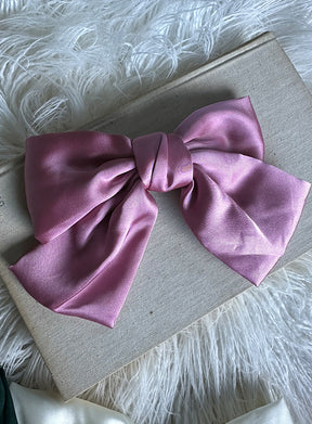 Vee Silk Bow Hair Clip