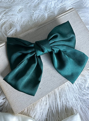 Vee Silk Bow Hair Clip