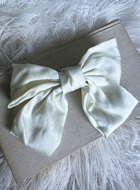 Vee Silk Bow Hair Clip